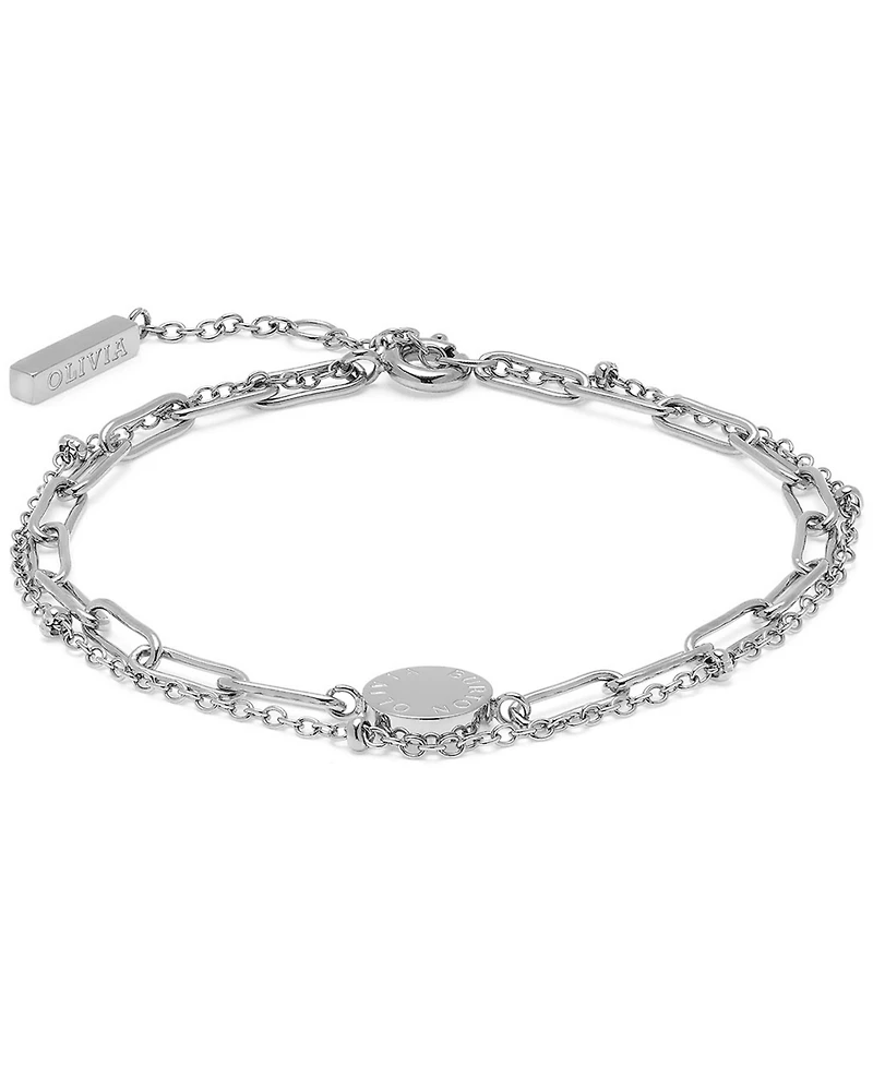 Olivia Burton Silver-Tone Stacking Bracelet
