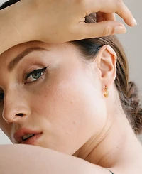 brook & york Crystal 14K Gold-Plated Vermeil Annabel Hoops