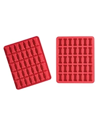 Mrs. Anderson's Baking Set of 2 Dog Biscuit Mold, Non-Stick European-Grade Silicone