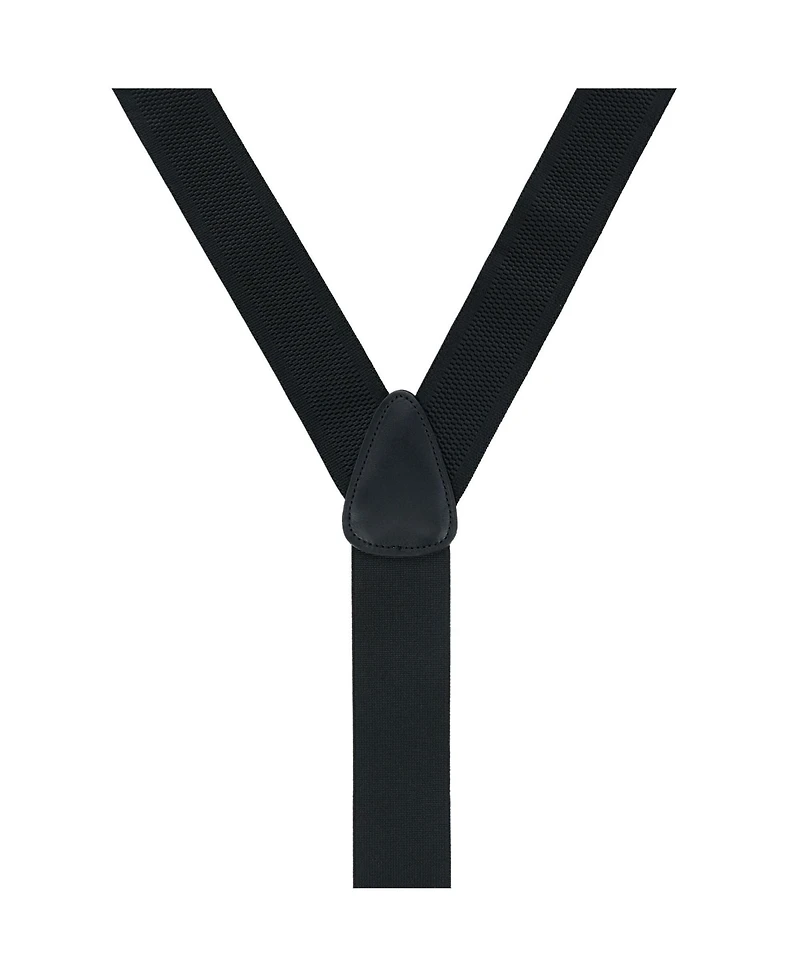 Trafalgar Men's Classic Solid Color 38mm Convertible Suspenders
