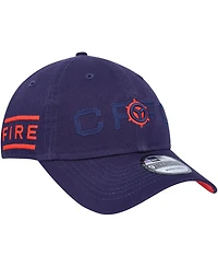 Men's New Era Navy Chicago Fire Kick Off 9TWENTY Adjustable Hat