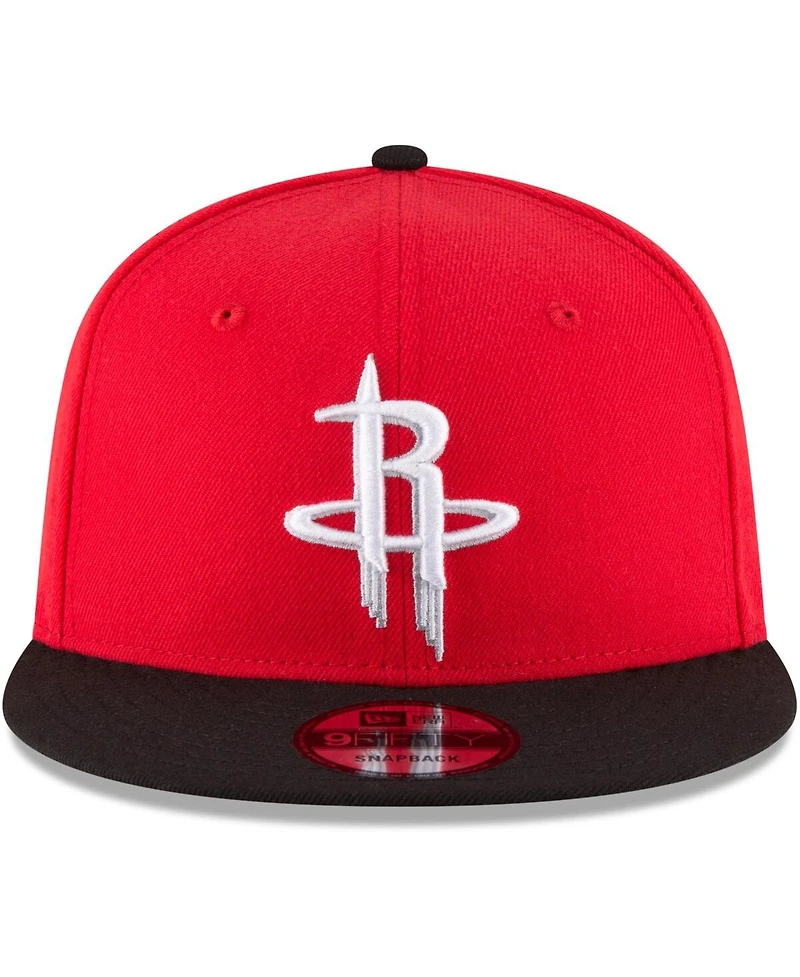 Men's New Era Red, Black Houston Rockets Two-Tone 9FIFTY Adjustable Hat