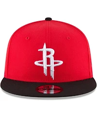 Men's New Era Red, Black Houston Rockets Two-Tone 9FIFTY Adjustable Hat