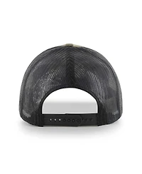 Men's '47 Brand Camo, Black Chicago Blackhawks Trucker Snapback Hat