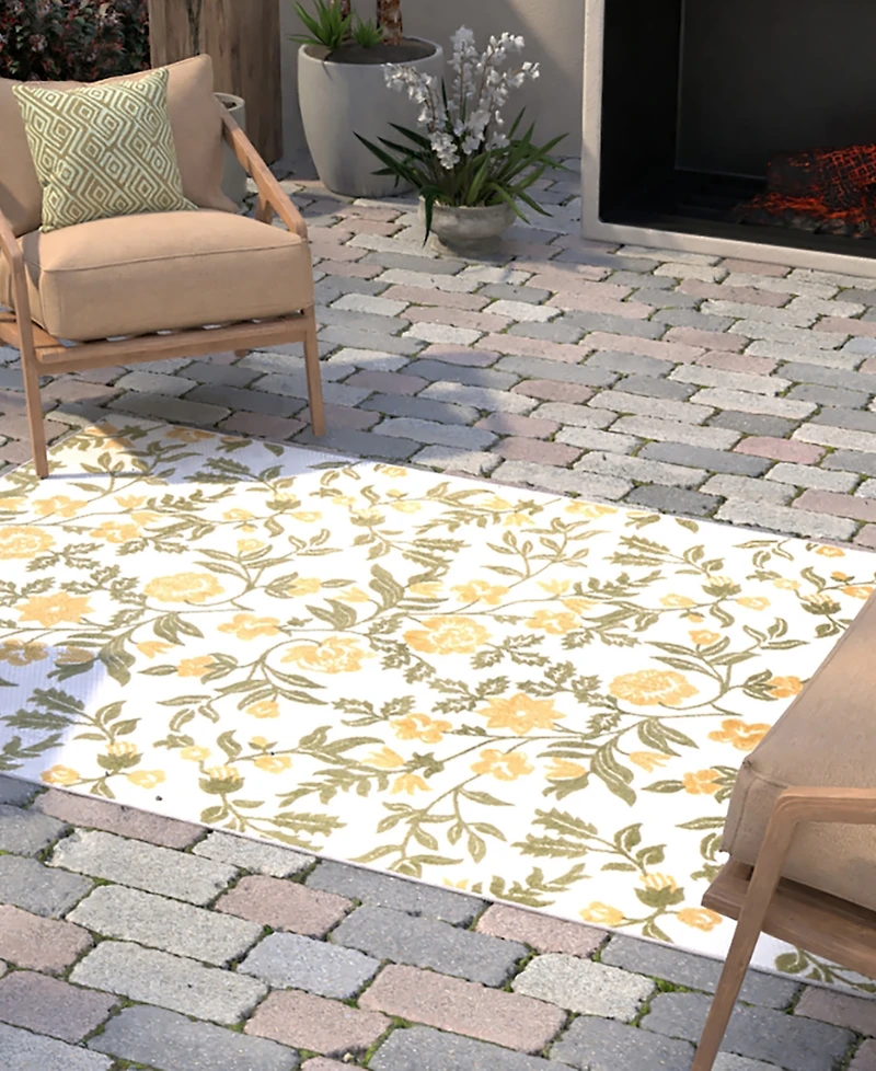 Bashian Gallery Outdoor GLY110 3'6" x 5'6" Area Rug