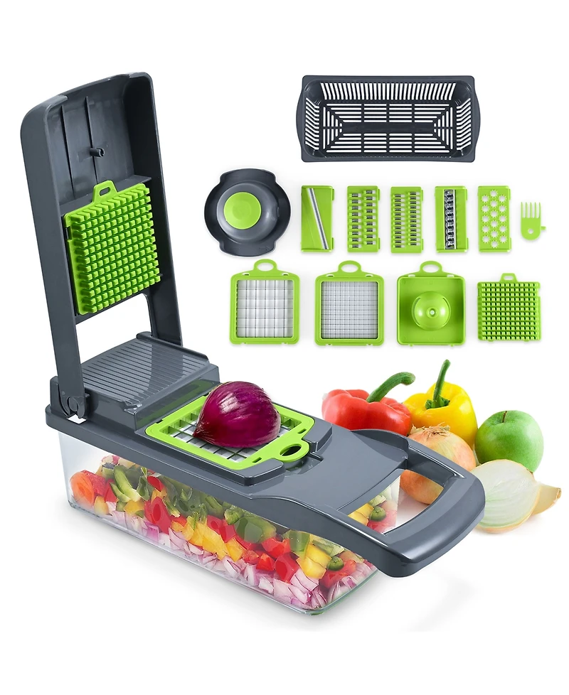 Cheer Collection 10-in-1 Vegetable Slicer and Chopper