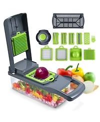 Cheer Collection 10-in-1 Vegetable Slicer and Chopper
