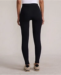 Lands' End Women's High Rise Serious Sweats Fleece Lined Pocket Leggings