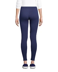 Lands' End Women's High Rise Serious Sweats Fleece Lined Pocket Leggings