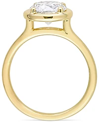 Lab-Grown Moissanite Round Frame Ring (1-7/8 ct. t.w.) 10k Gold