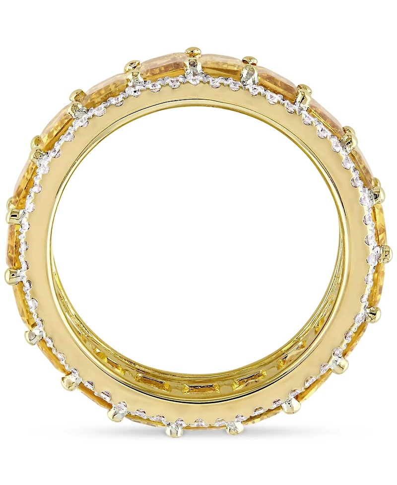 Yellow Sapphire (9-3/8 ct. t.w.) & Diamond (5/8 Eternity Band