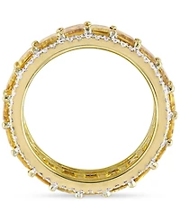 Yellow Sapphire (9-3/8 ct. t.w.) & Diamond (5/8 Eternity Band