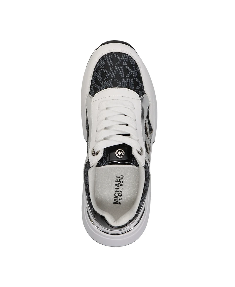 Michael Kors Little Girls Cosmo Maddy Logo Repeat Sneakers