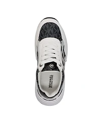 Michael Kors Little Girls Cosmo Maddy Logo Repeat Sneakers
