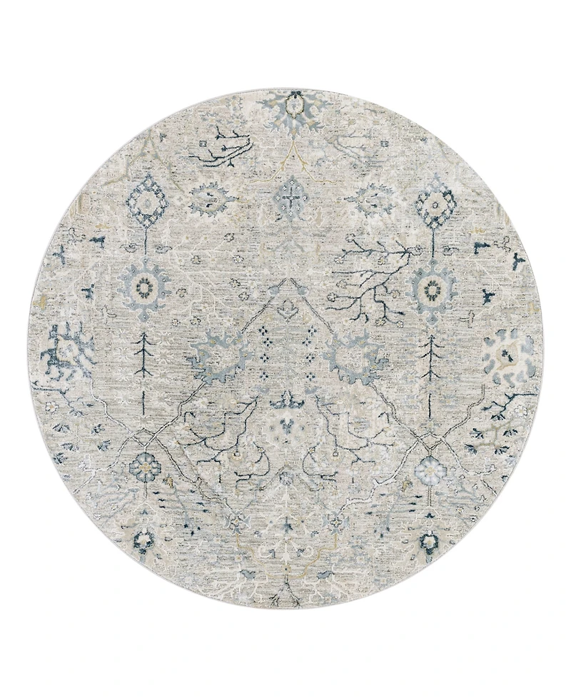 Livabliss Brunswick Bwk- 5'3" x 5'3" Round Area Rug