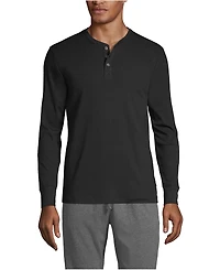 Lands' End Men's Knit Rib Pajama Henley