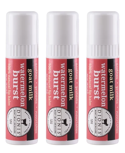 Dionis Watermelon Burst Lip Balm Set, 3 Piece