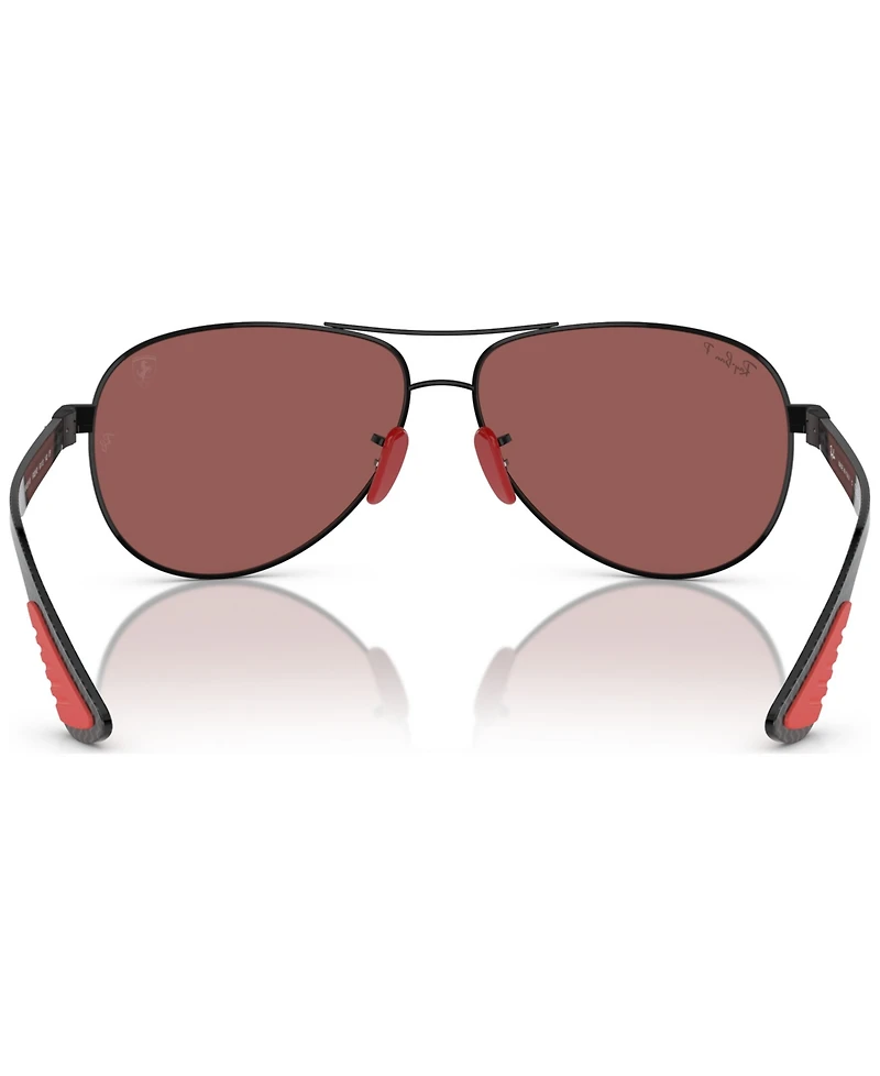 Ray-Ban Men's Polarized Sunglasses, RB8331M Scuderia Ferrari Collection