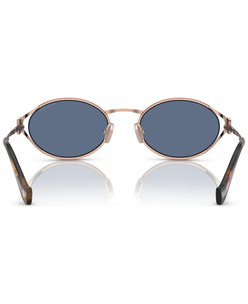 Miu Women's Oval Metal Sunglasses, MU52YS