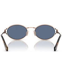 Miu Women's Oval Metal Sunglasses, MU52YS