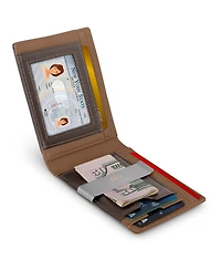 Men's Slim Bifold Wallet with Money Clip