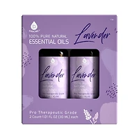 Pursonic 100% Natural Lavender Essential Oils, Pro Therapeutic Grade - 2 Count 30ML Each