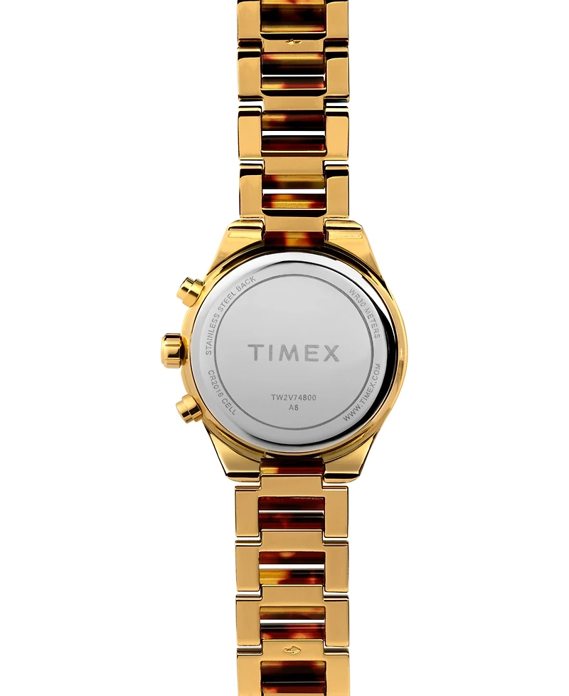 Timex Women's Quartz Analog Premium Dress Alloy Gold-Tone Watch 38mm