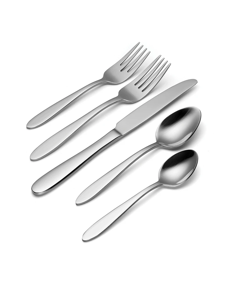 Oneida Mooncrest 65 Piece Everyday Flatware Set, Service For 12