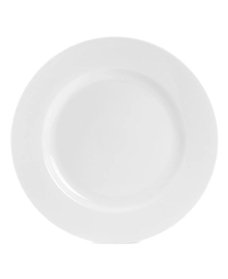 Fitz and Floyd Everyday Whiteware Classic Rim 16 Piece Dinnerware Set, Service for 4