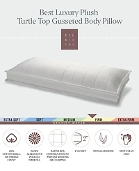 Ella Jayne Soft Plush Turtle Top Gusseted Body Pillow