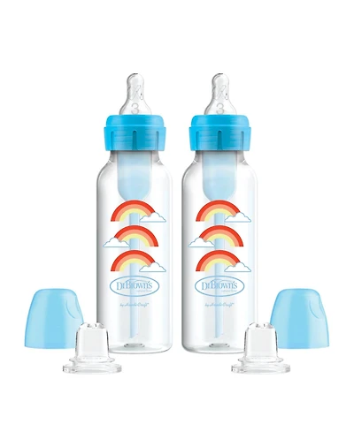 Dr. Browns Anti-Colic Options+ Narrow Sippy Bottle Starter Kit, 8oz, 2 pack