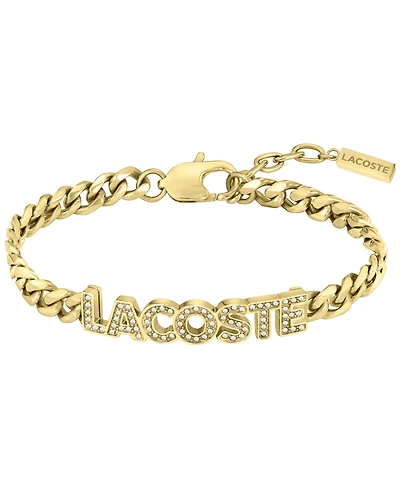 Lacoste Crystal Gold Tone Bracelet