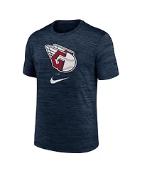 Men's Nike Navy Cleveland Guardians Logo Velocity Performance T-shirt
