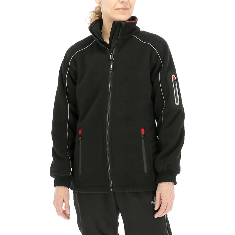RefrigiWear Women's Hybrid Fleece Jacket - Lightweight Insulated Outerwear for Cold Weather