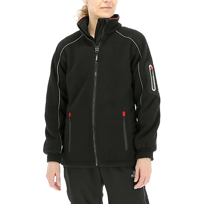 RefrigiWear Women's Hybrid Fleece Jacket - Lightweight Insulated Outerwear for Cold Weather