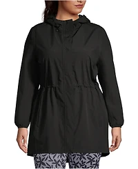 Lands' End Plus Squall Packable Waterproof Raincoat