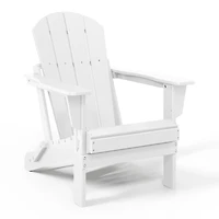 WestinTrends All-Weather Contoured Outdoor Poly Folding Adirondack Chair (Set of 8)