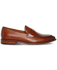 Steve Madden Men's Tarin Woven Vamp Penny Loafer