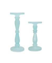 Ab Home Glass Pedestals, Set of 2