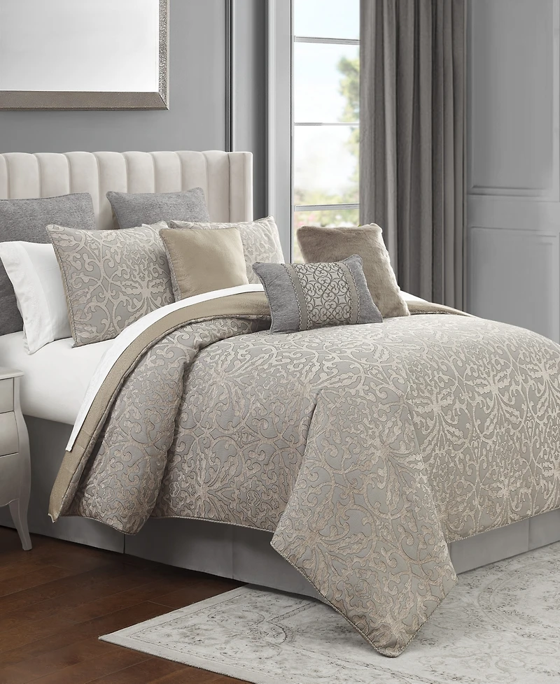 Waterford Carrick 6 Piece Comforter Set, Queen