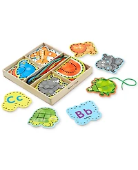 Melissa and Doug Kids' Alphabet Lacing Cards