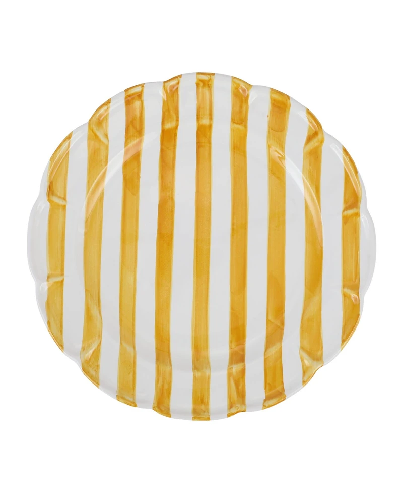 Vietri Amalfitana Stripe Round Platter 14"
