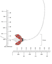 Cubic Zirconia & Enamel Ladybug Bolo Bracelet