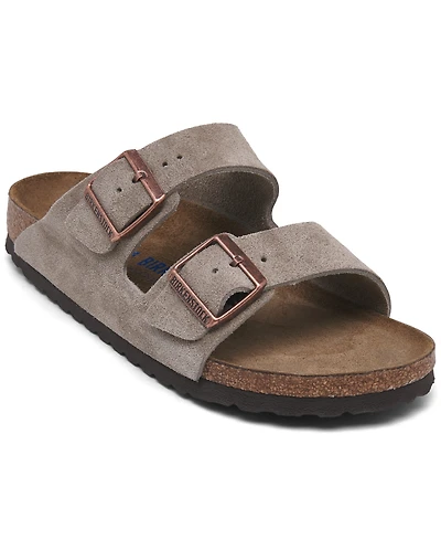 Birkenstock Women's Arizona Soft Footbed Suede Leather Sandals from Finish Line
