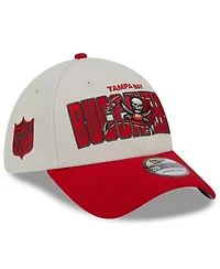 Men's New Era Stone, Red Tampa Bay Buccaneers 2023 Nfl Draft 39THIRTY Flex Hat