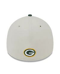 Men's New Era Stone, Green Bay Packers 2023 Nfl Draft 39THIRTY Flex Hat