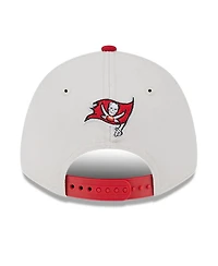 Men's New Era Stone, Red Tampa Bay Buccaneers 2023 Nfl Draft 9FORTY Adjustable Hat