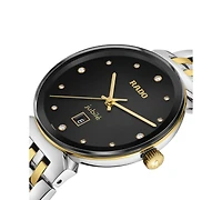 Rado Women's Swiss Florence Classic Diamond (1/20 ct. t.w.) Two-Tone Stainless Steel Bracelet Watch 30mm
