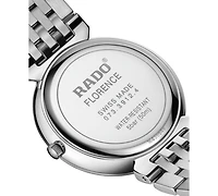 Rado Women's Swiss Florence Classic Diamond (1/20 ct. t.w.) Stainless Steel Bracelet Watch 38mm