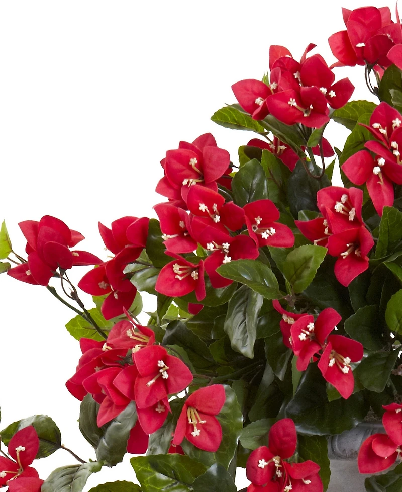Nearly Natural Bougainvillea Flowering Uv-Resistant Indoor/Outdoor Artificial Plant in Decorative Urn